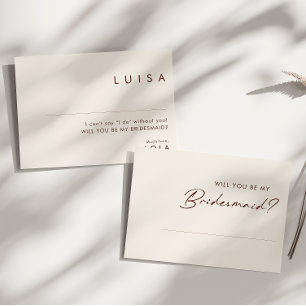 Frieri kort för enkel deert White Bridesmaid