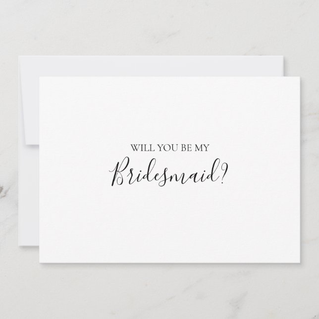 Frieri kort för enkel Elegant i Bridesmaid (Framsida)