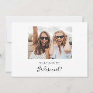 Frieri kort för enkel Elegant Photo Bridesmaid