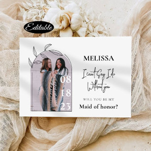 Frieri kort för enkel minimalt Bridesmaid