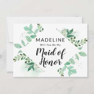 Frieri kort för färsk Foliage Mint Maid of honor