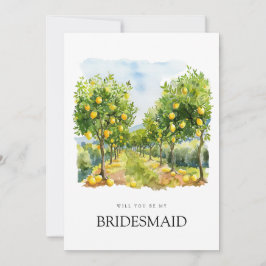 Frieri kort för medelhavets Lemon Tile Bridesmaid