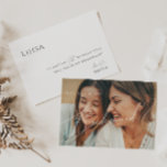 Frieri kort för monteringsfoto (Whimsical Faded Ph<br><div class="desc">Det här vita, vita, vita, frieri kort för fotografi är perfekt för ditt klassiska svarta och vita, minimala, moderna boho bröllop. Utformningen har elegant, delikat och romantiskt handskrivet kalligrafibrev med formell shabby chic-typografi. Det kommer att se bra ut när som helst under bröllop-säsongen: vår, sommar, fall eller vinter! Produkten är...</div>