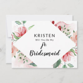 Frieri kort för persikorfärg Jr. Bridesmaid