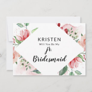 Frieri kort för persikorfärg Jr. Bridesmaid