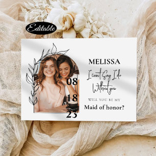 Frieri kort för Romantic Minimal Arch Bridesmaid