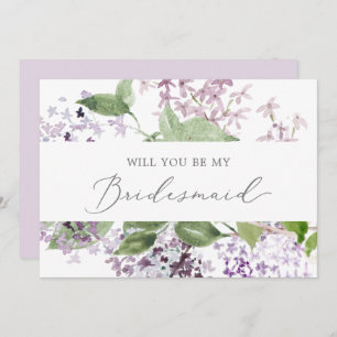 Frieri kort för Rustic Lilac Bridesmaid
