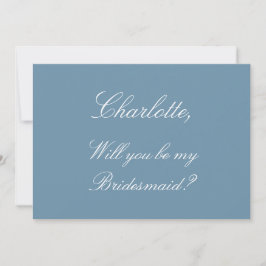 Frieri kort för snyggt Dusty Blue Bridesmaid
