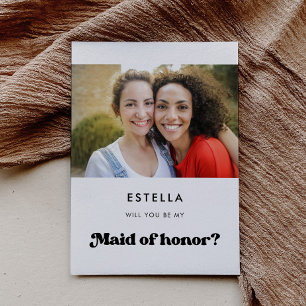 frieri kort för snyggt-retro Maid of honor