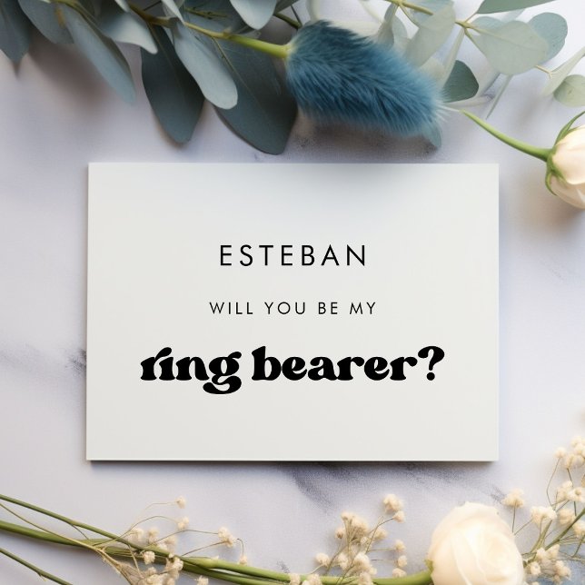 frieri kort för snyggt retro Ring Bearer (Skapare uppladdad)