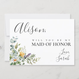 Frieri kort för vita Daisy Maid of honor