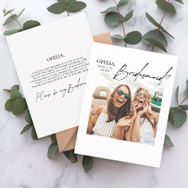 Frieri kortmall för Photo Bridesmaid