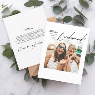 Frieri kortmall för Photo Bridesmaid