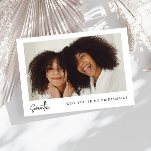 Frieri med minimalistisk Chic, svart fotomodesmaid