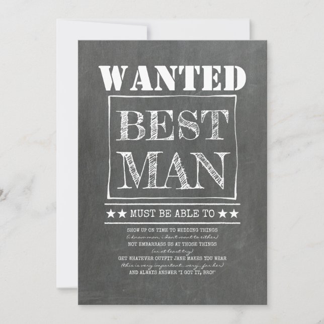 Frieri önskad bästa man Groomsman Funny (Framsida)