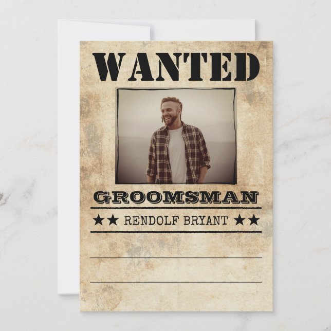 Frieri på bästa man Groomsman Funny Photo (Framsida)