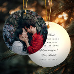 Frieri Par Photo Ornament & Personal Message<br><div class="desc">En vacker hyllning till den speciella personen i ditt liv. Ett underbart förslag! Skriva ditt eget anpassningsbar-meddelande på baksidan.  Perfekt för årsdagar och andra milstolpar.</div>