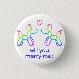 Frieri Rainbow Balloon Hundar i Kärlek-knapp Knapp