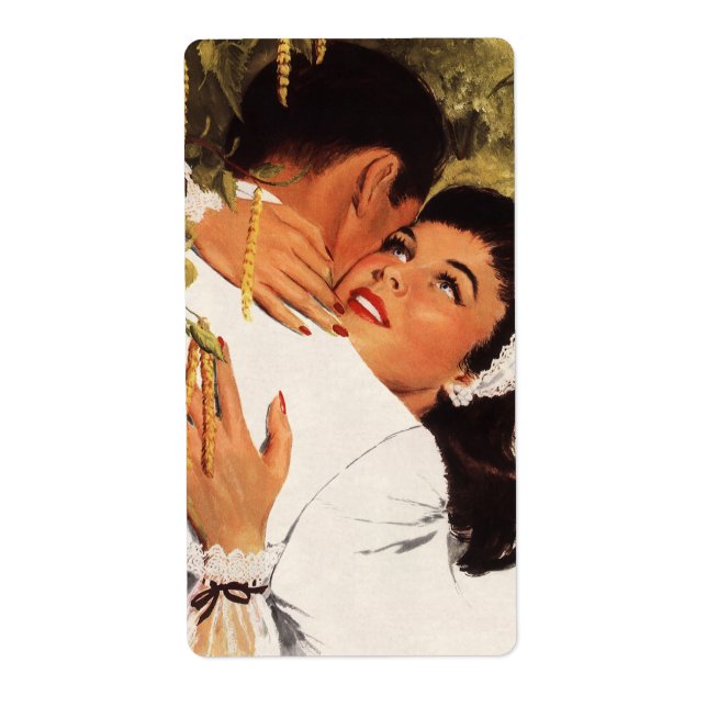 Frieri vintage bröllop, Kärlek och Romantik Fraktsedel (Framsidan)