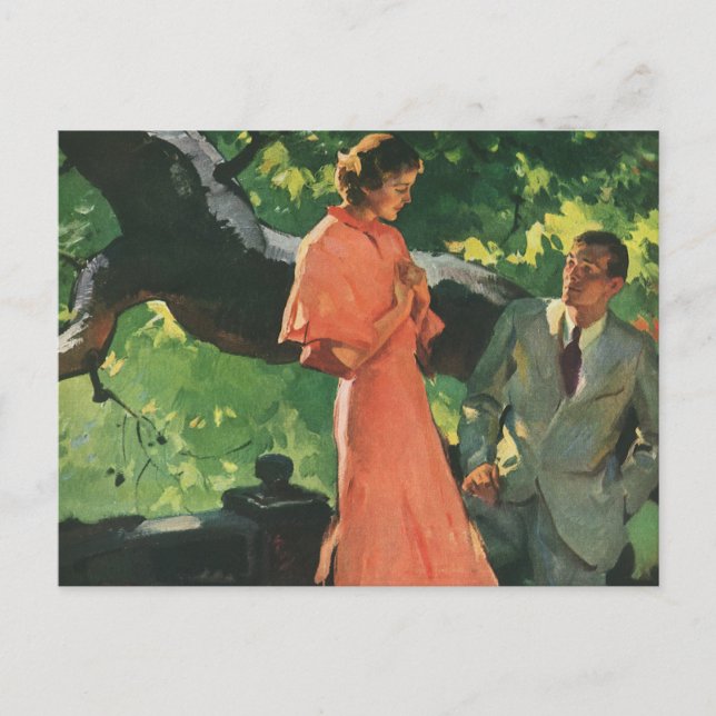 Frieri vintage. Ska du gifta mig? Vykort (Framsida)