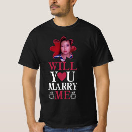 Frieri-Will you Marry Me-Förlovning-Anpassningsbar T Shirt