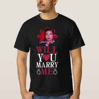 Frieri-Will you Marry Me-Förlovning-Anpassningsbar T Shirt