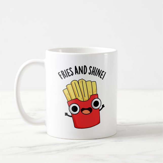 Fries And Shine Roliga Matskämt  Kaffemugg (Vänster)