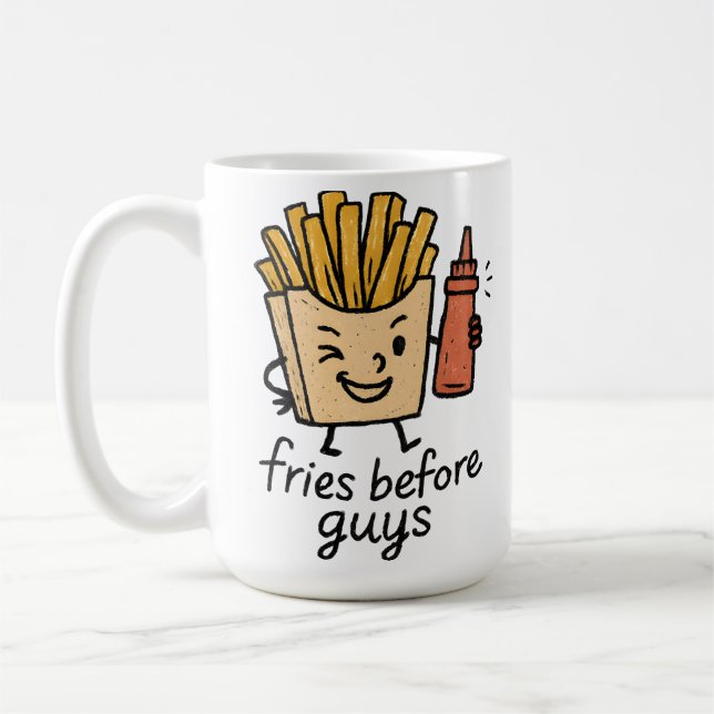 Fries Before Guys Kaffemugg (Vänster)