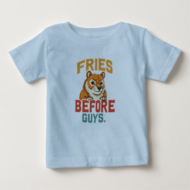 "Fries before Killar" T Shirt (Framsida)
