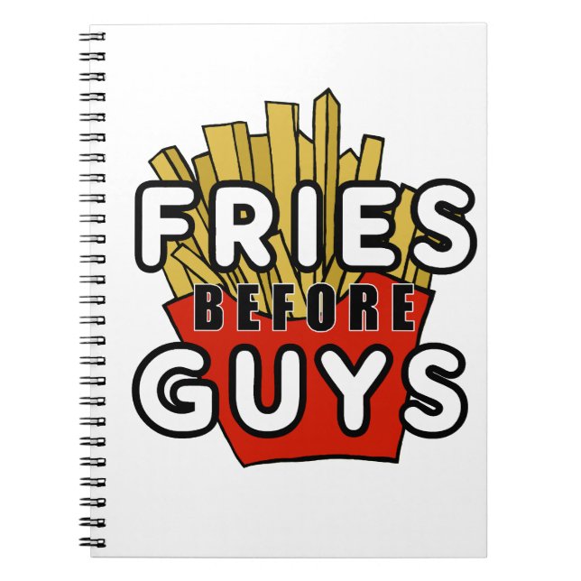 Fries före killar anteckningsbok (Framsidan)