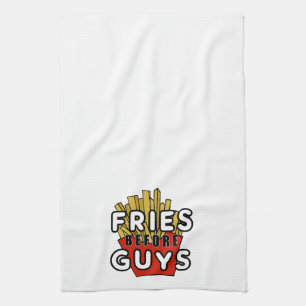 Fries före killar kökshandduk