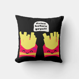 Fries före killar! kudde