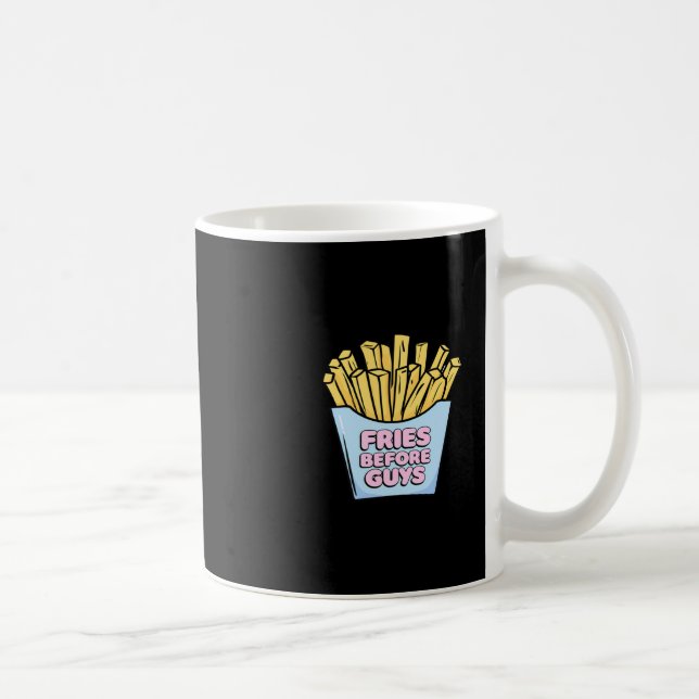 Fries Före killar Sticker Kaffemugg (Höger)