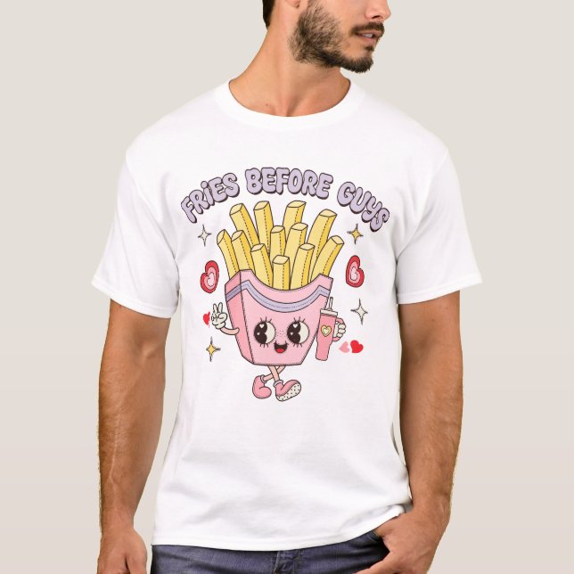 Fries före killar t shirt (Framsida)