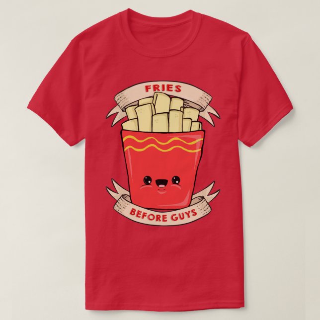 Fries före killar t shirt (Design framsida)