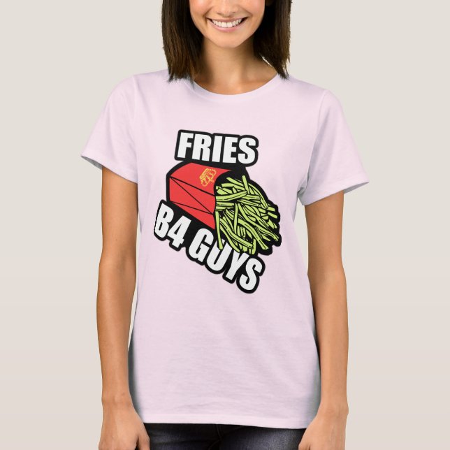 Fries före killar tee shirt (Framsida)