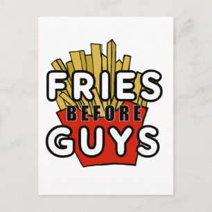 Fries före killar vykort
