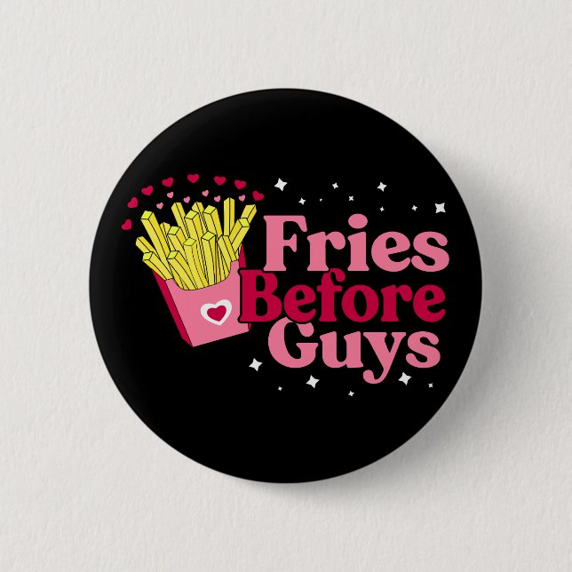 Fries före killars dag på Alla hjärtans dag Knapp (Framsida)