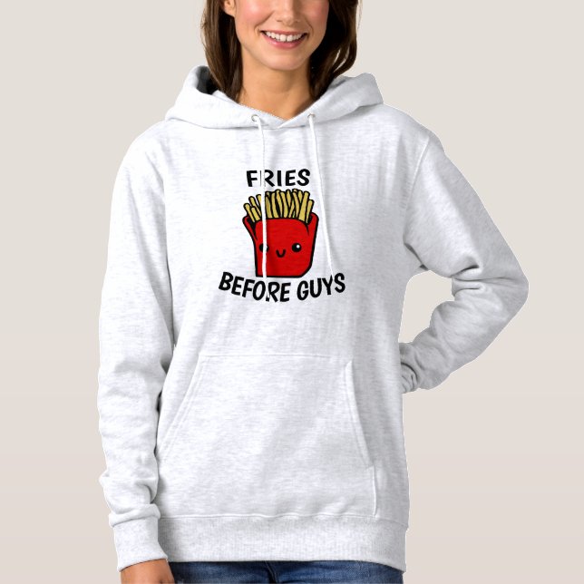 FRIES INNAN GUYS FUNny Dam T-Shirts (Framsida)