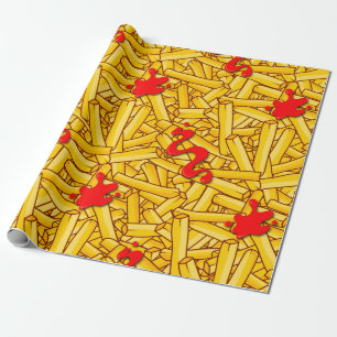 Fries och Ketchup Funny Presentpapper