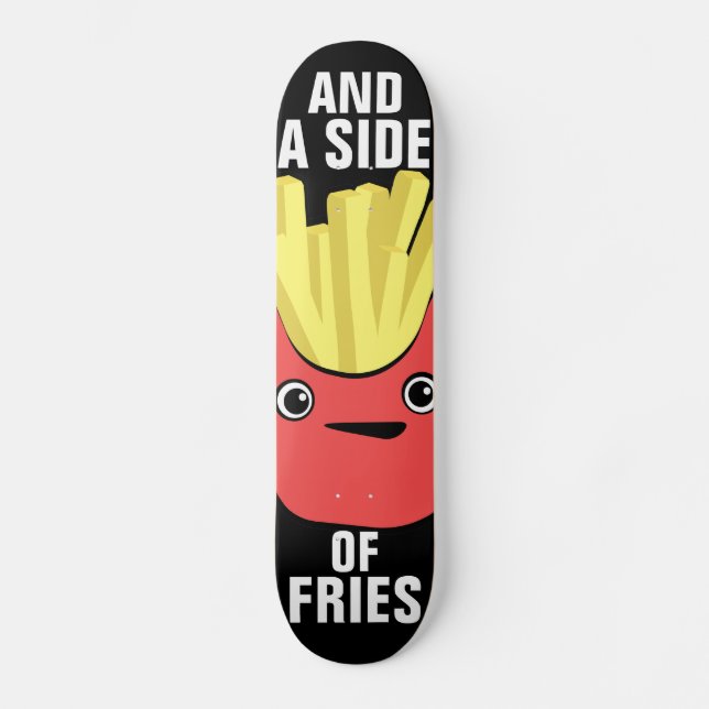 Fries sida mini skateboard bräda 18,5 cm (Framsida)
