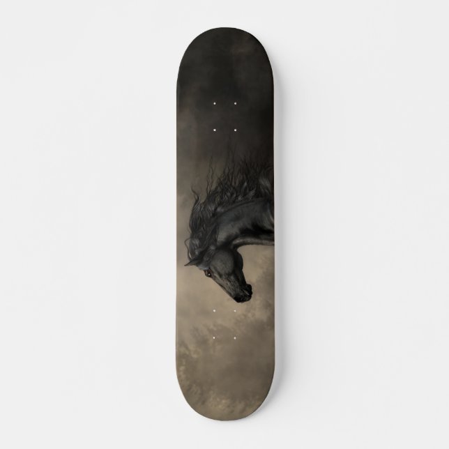 Friesian av den svagnande ljuset mini skateboard bräda 18,5 cm (Framsida)