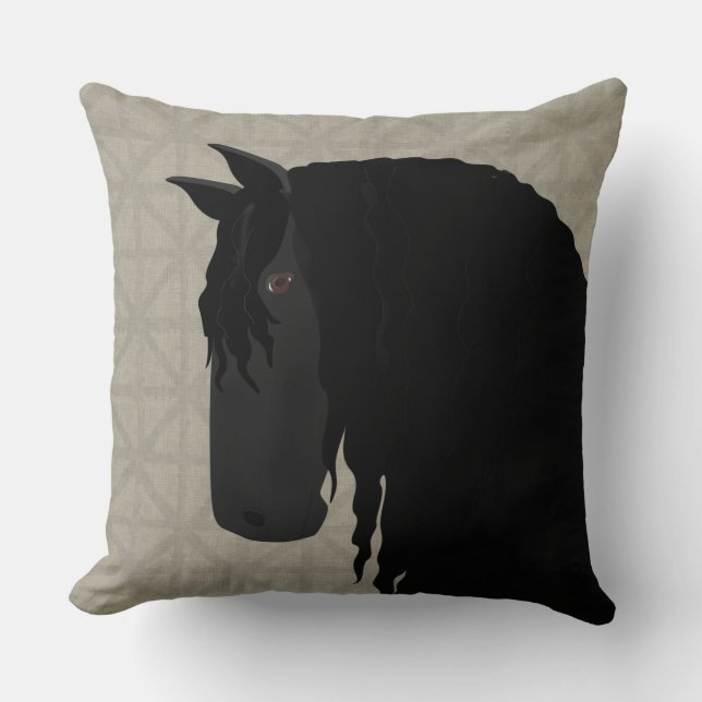 Friesian Dekorativ kudde (Framsida)