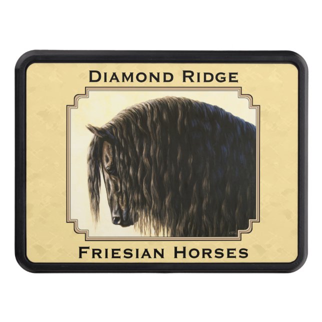 Friesian Draft Horse Gult Dragkroksskydd (Framsidan)