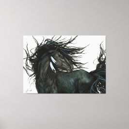 Friesian Horse by Bihrle Canvastryck