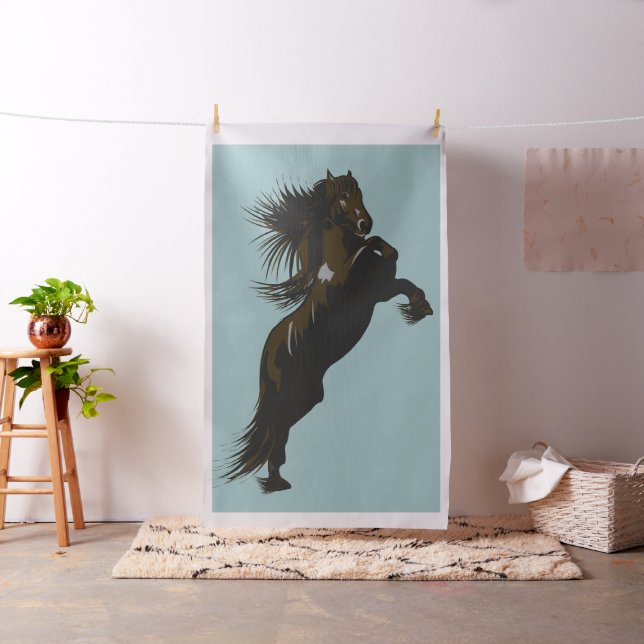 Friesian Horse - Fabric Tyg (In Situ)