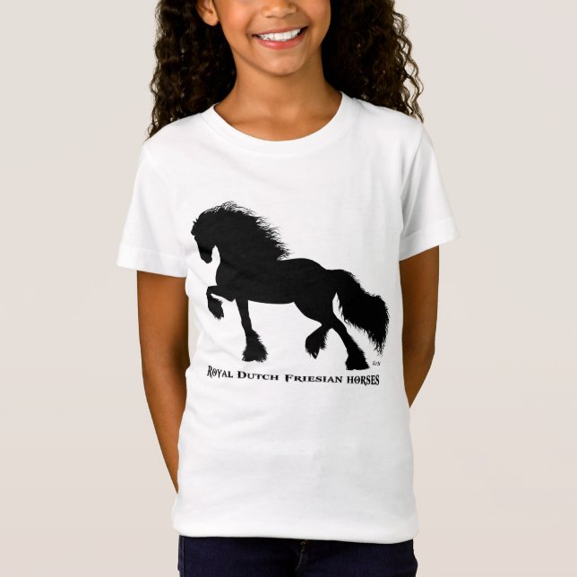 Friesian horse t-shirt (Framsida)