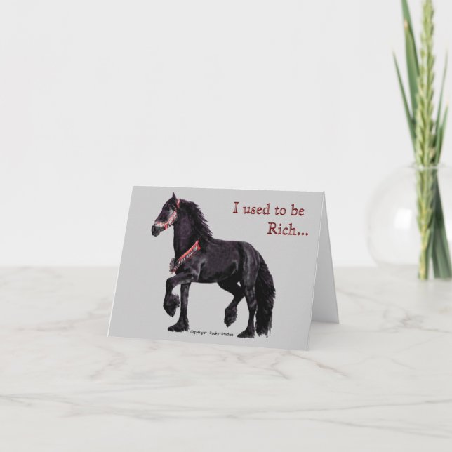 Friesian Humor Notecards Helgkort (Framsida)