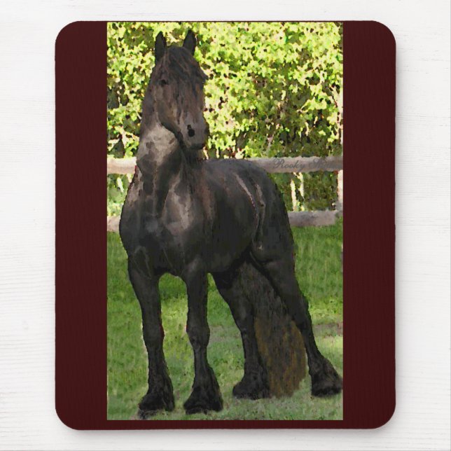 Friesian målade Mousepad Musmatta (Framsidan)