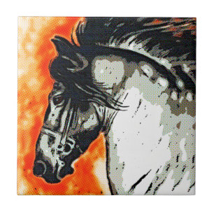 Friesian Mustang Kakelplatta